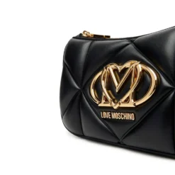 Borsa Donna a Tracolla Trapuntata LOVE MOSCHINO linea Embossed Nera