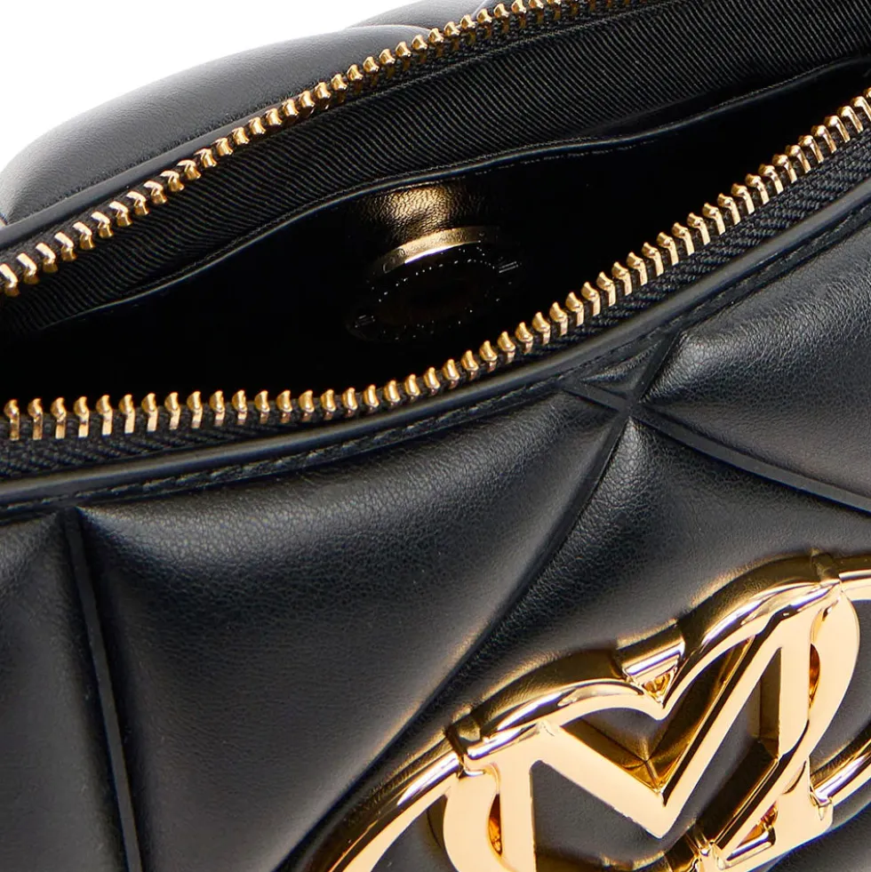 Borsa Donna a Tracolla Trapuntata LOVE MOSCHINO linea Embossed Nera