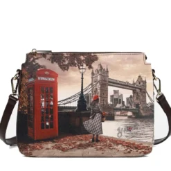 Borsa Donna a Tracolla Y NOT YES-630 Stampa London Bridge