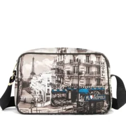 Borsa Donna a Tracolla Y NOT YES-440 stampa Petrol Paris