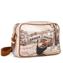 Borsa Donna a Tracolla Y NOT YES-440 stampa Venice Postcard