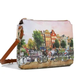 Borsa Donna a Tracolla Y NOT YES-630 Stampa Flower River