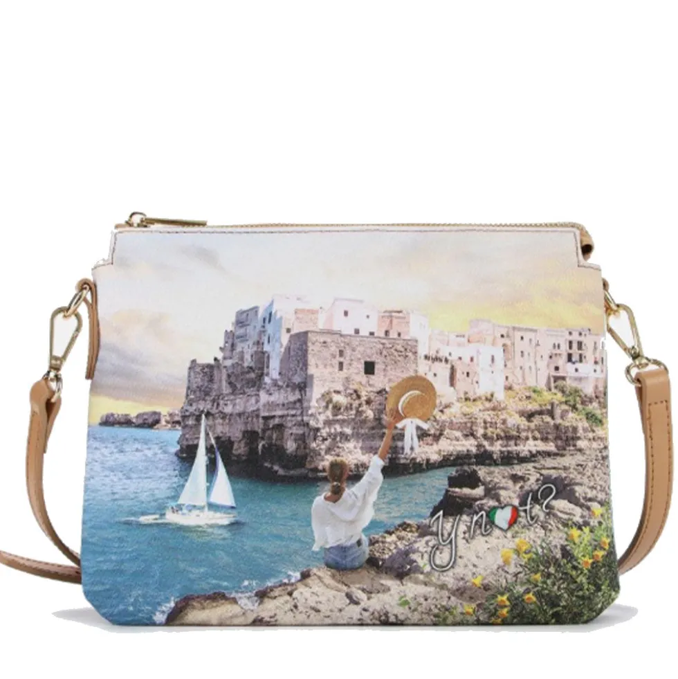 Borsa Donna a Tracolla Y NOT YES-630 Stampa Polignano Coast