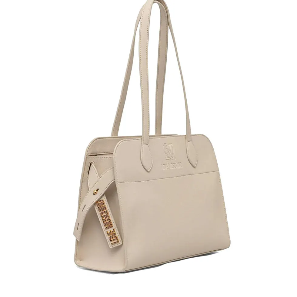 Borsa Donna Bauletto a Spalla LOVE MOSCHINO Avorio