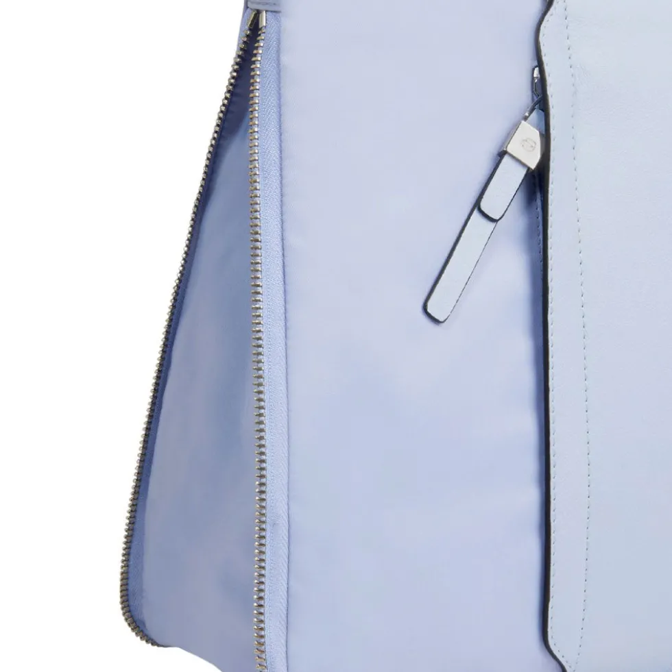 Borsa Donna da Lavoro PIQUADRO linea Circle in Pelle e Tessuto Riciclato Indaco - CA4021W92T
