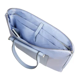 Borsa Donna da Lavoro PIQUADRO linea Circle in Pelle e Tessuto Riciclato Indaco - CA4021W92T