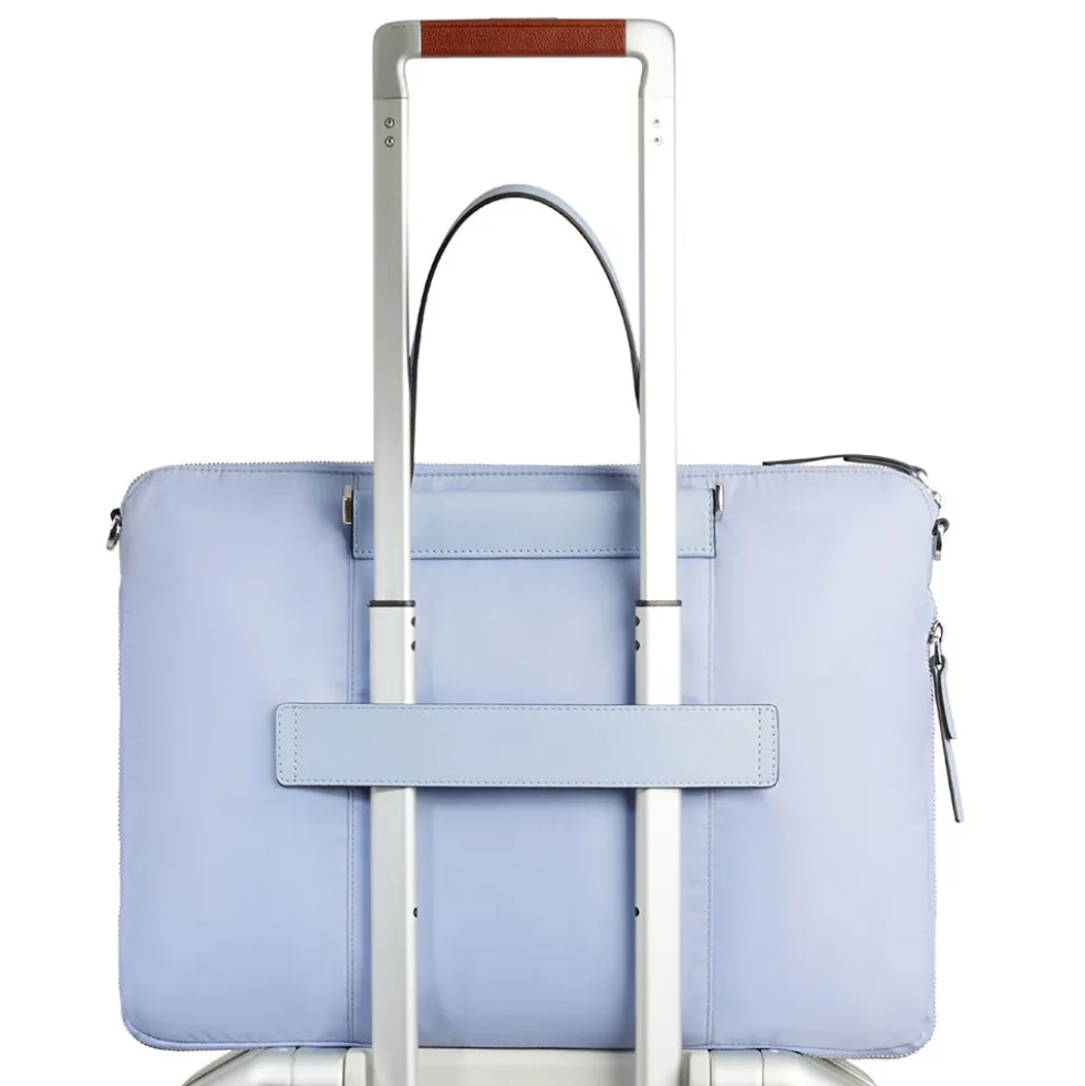 Borsa Donna da Lavoro PIQUADRO linea Circle in Pelle e Tessuto Riciclato Indaco - CA4021W92T