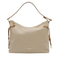 Borsa Donna Hobo 1A Classe Alviero Martini linea Golden Dune effetto Intrecciato Sabbia LE41