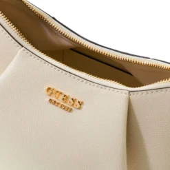 Borsa Donna Hobo a Spalla GUESS Linea Amorette colore Off White