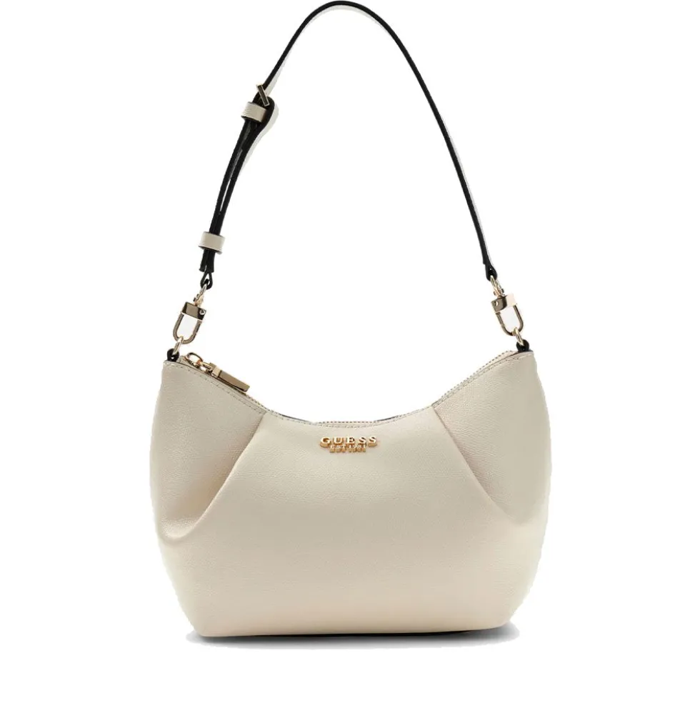 Borsa Donna Hobo a Spalla GUESS Linea Amorette colore Off White