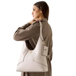 Borsa Donna Hobo a Spalla GUESS Linea Darcy Colore Stone