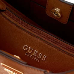 Borsa Donna Hobo a Spalla GUESS Linea Darcy Colore Cognac