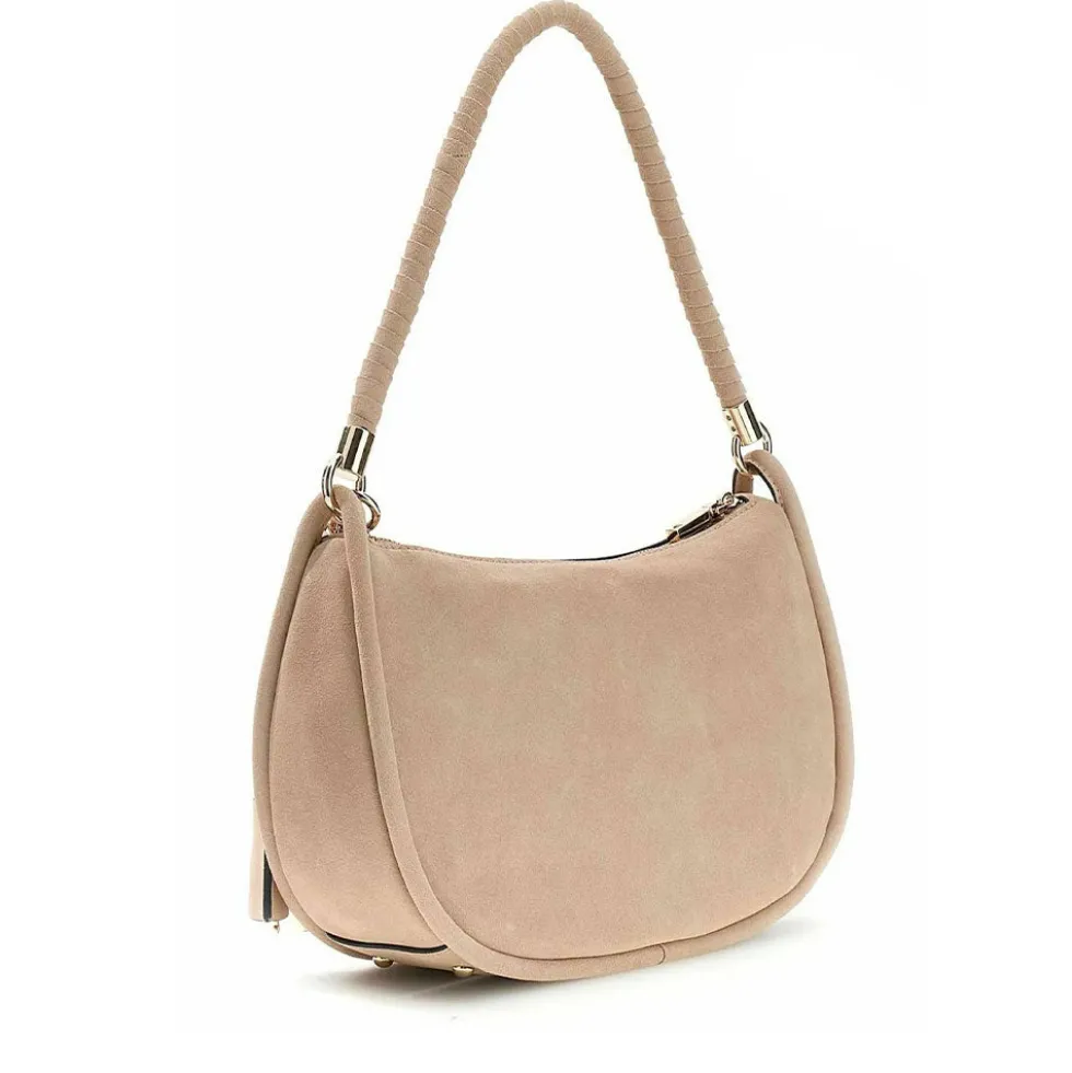 Borsa Donna Hobo a Spalla GUESS Linea Danya Colore Taupe