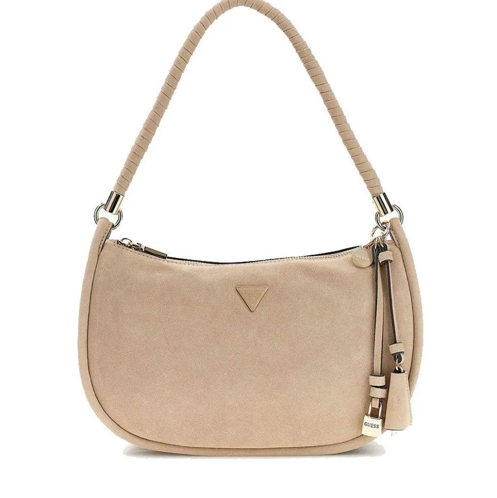Borsa Donna Hobo a Spalla GUESS Linea Danya Colore Taupe