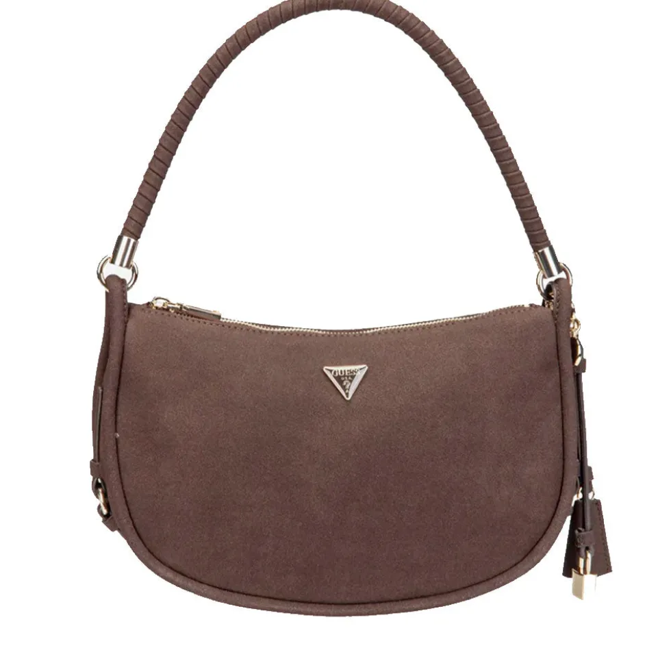 Borsa Donna Hobo a Spalla GUESS Linea Danya Colore Espresso