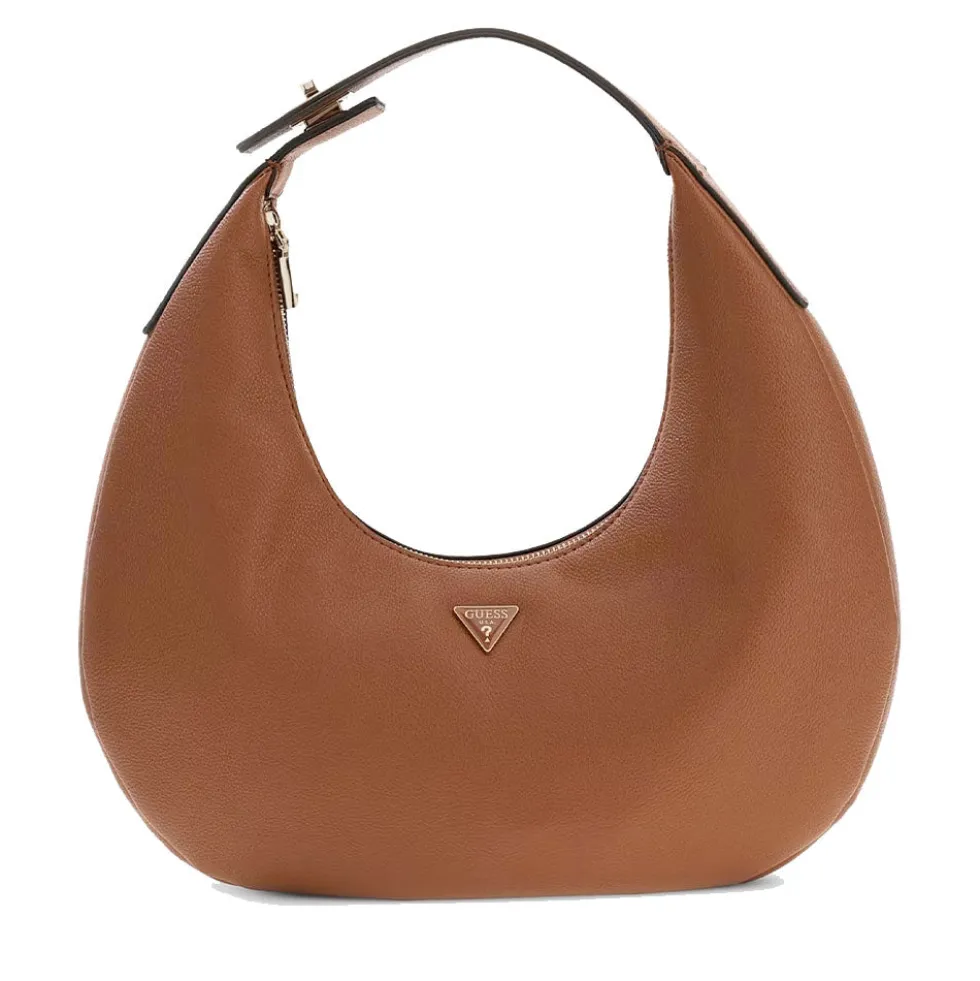 Borsa Donna Hobo a Spalla GUESS Linea Evie colore Cognac