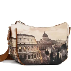Borsa Donna Hobo Bag a Tracolla Y NOT YES-628 Stampa Jubilee