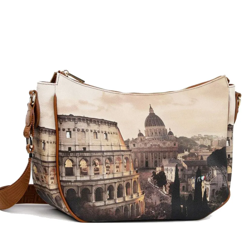 Borsa Donna Hobo Bag a Tracolla Y NOT YES-628 Stampa Jubilee
