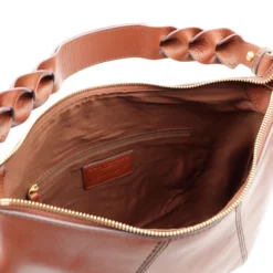 Borsa Donna Hobo con Tracolla THE BRIDGE linea Brigida in Pelle Marrone