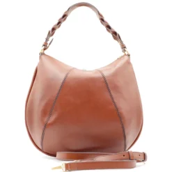 Borsa Donna Hobo con Tracolla THE BRIDGE linea Brigida in Pelle Marrone