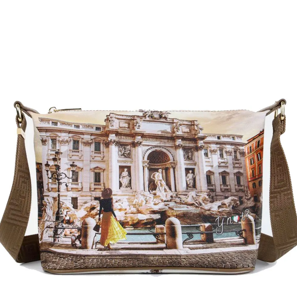 Borsa Donna Hobo Y NOT a Tracolla YES-592 Lost in Rome