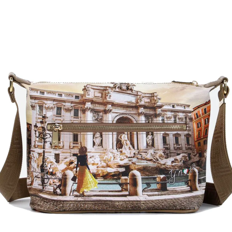 Borsa Donna Hobo Y NOT a Tracolla YES-592 Lost in Rome