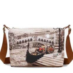 Borsa Donna Hobo Y NOT a Tracolla YES-592 Venice Postcard