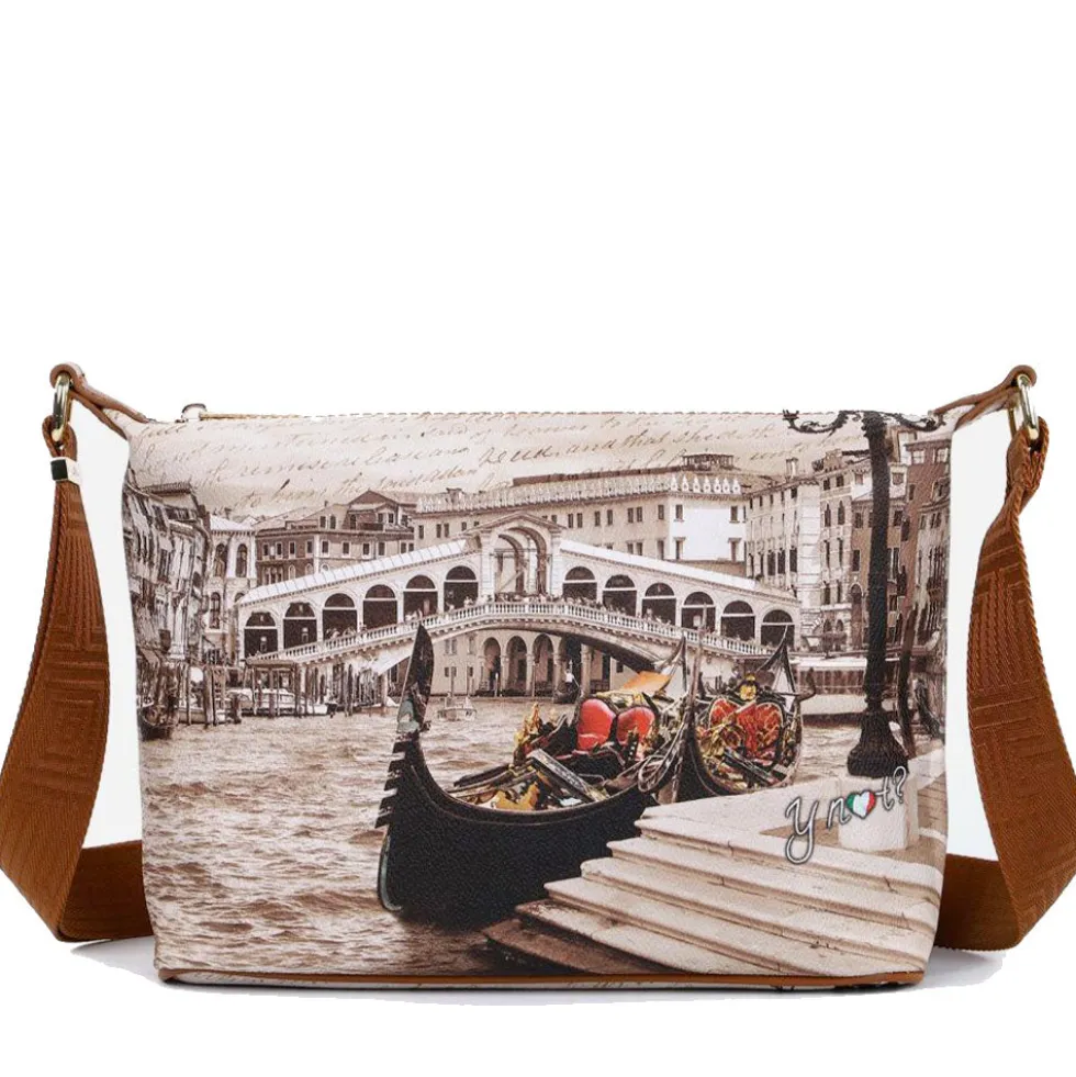 Borsa Donna Hobo Y NOT a Tracolla YES-592 Venice Postcard