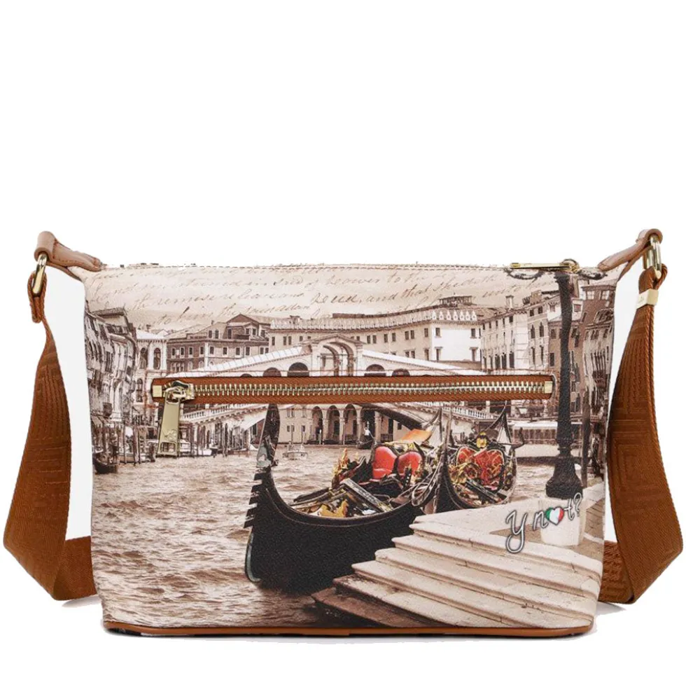 Borsa Donna Hobo Y NOT a Tracolla YES-592 Venice Postcard