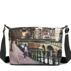Borsa Donna Hobo Y NOT a Tracolla YES-592 Amsterdam Bridge