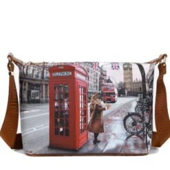 Borsa Donna Hobo Y NOT a Tracolla YES-592 Red London