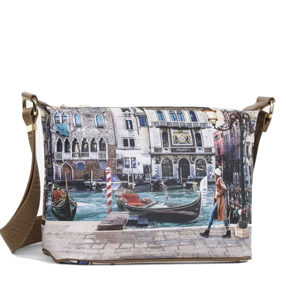 Borsa Donna Hobo Y NOT a Tracolla YES-592 Blue Lagoon
