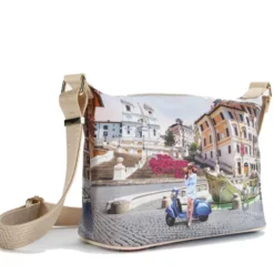 Borsa Donna Hobo Y NOT a Tracolla YES-592 Vacanza Romana