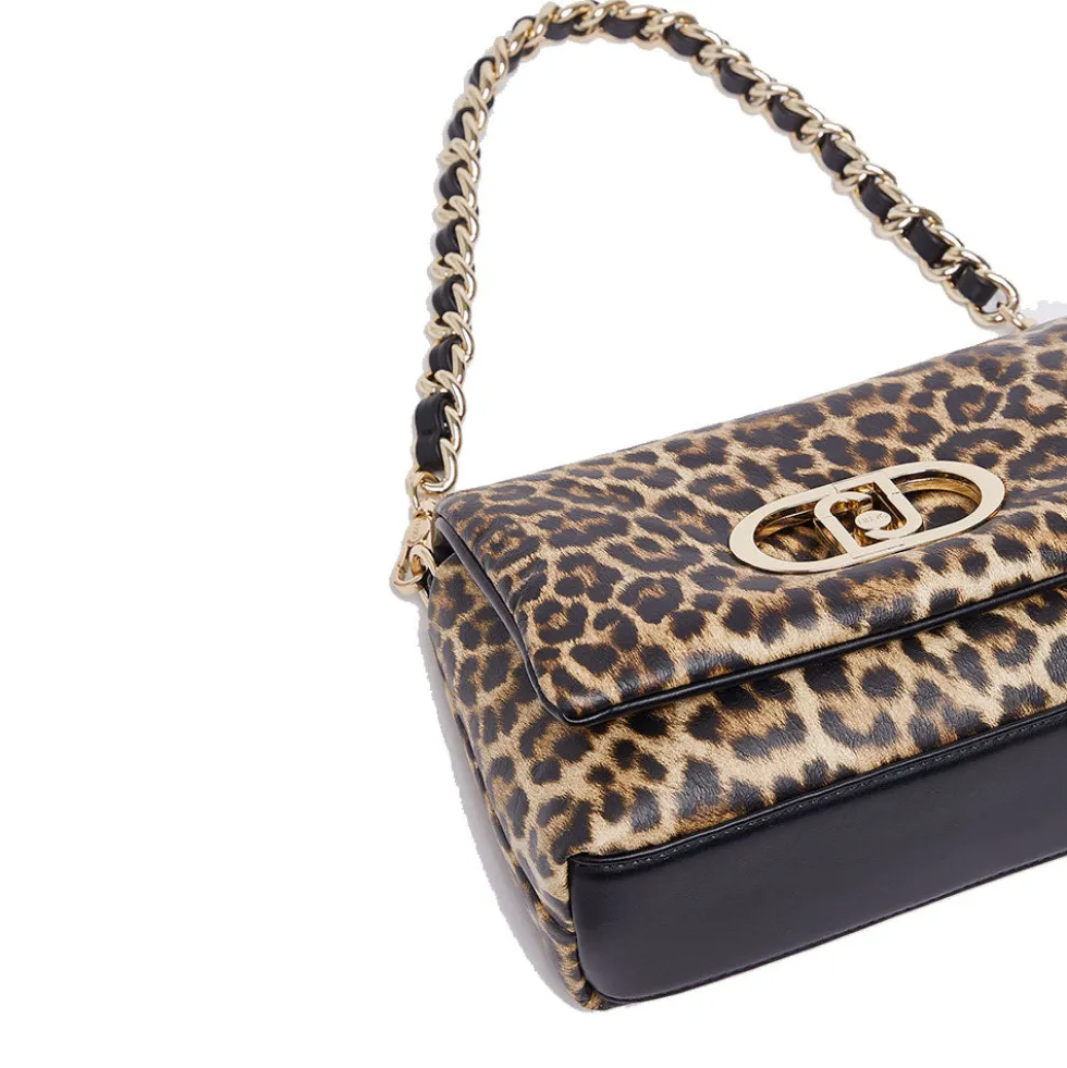 Borsa Donna Media a Spalla LIU JO Better linea La Puffy stampa Animalier