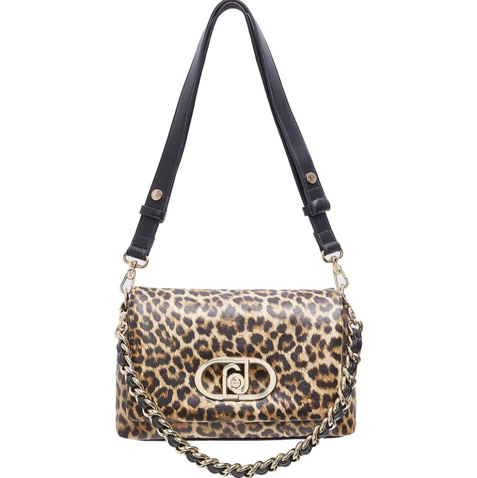 Borsa Donna Media a Spalla LIU JO Better linea La Puffy stampa Animalier