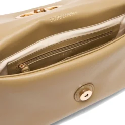 Borsa Donna Media a Spalla LIU JO Better linea La Puffy color Fango