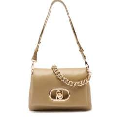 Borsa Donna Media a Spalla LIU JO Better linea La Puffy color Fango