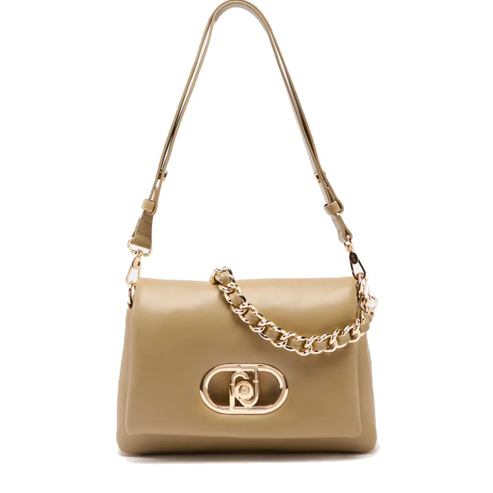 Borsa Donna Media a Spalla LIU JO Better linea La Puffy color Fango