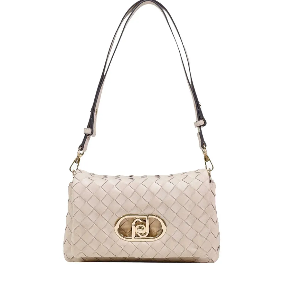 Borsa Donna Media a Spalla LIU JO Better linea La Puffy Intrecciata Beige