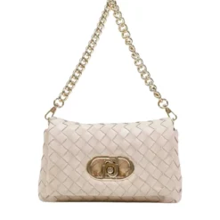 Borsa Donna Media a Spalla LIU JO Better linea La Puffy Intrecciata Beige