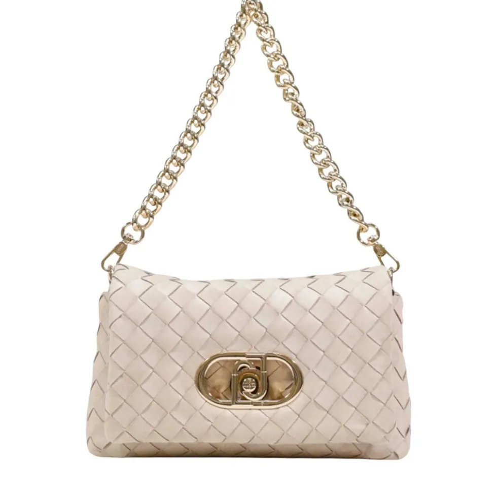 Borsa Donna Media a Spalla LIU JO Better linea La Puffy Intrecciata Beige