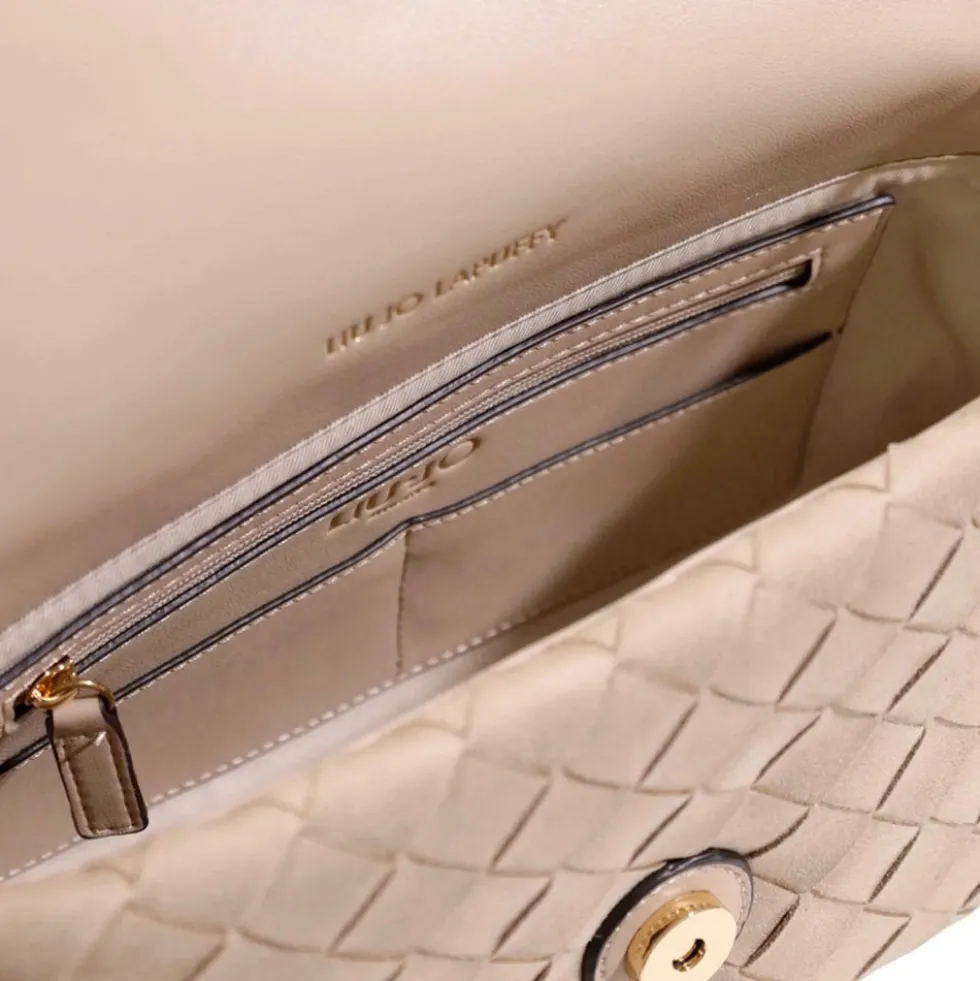 Borsa Donna Media a Spalla LIU JO Better linea La Puffy Intrecciata Beige