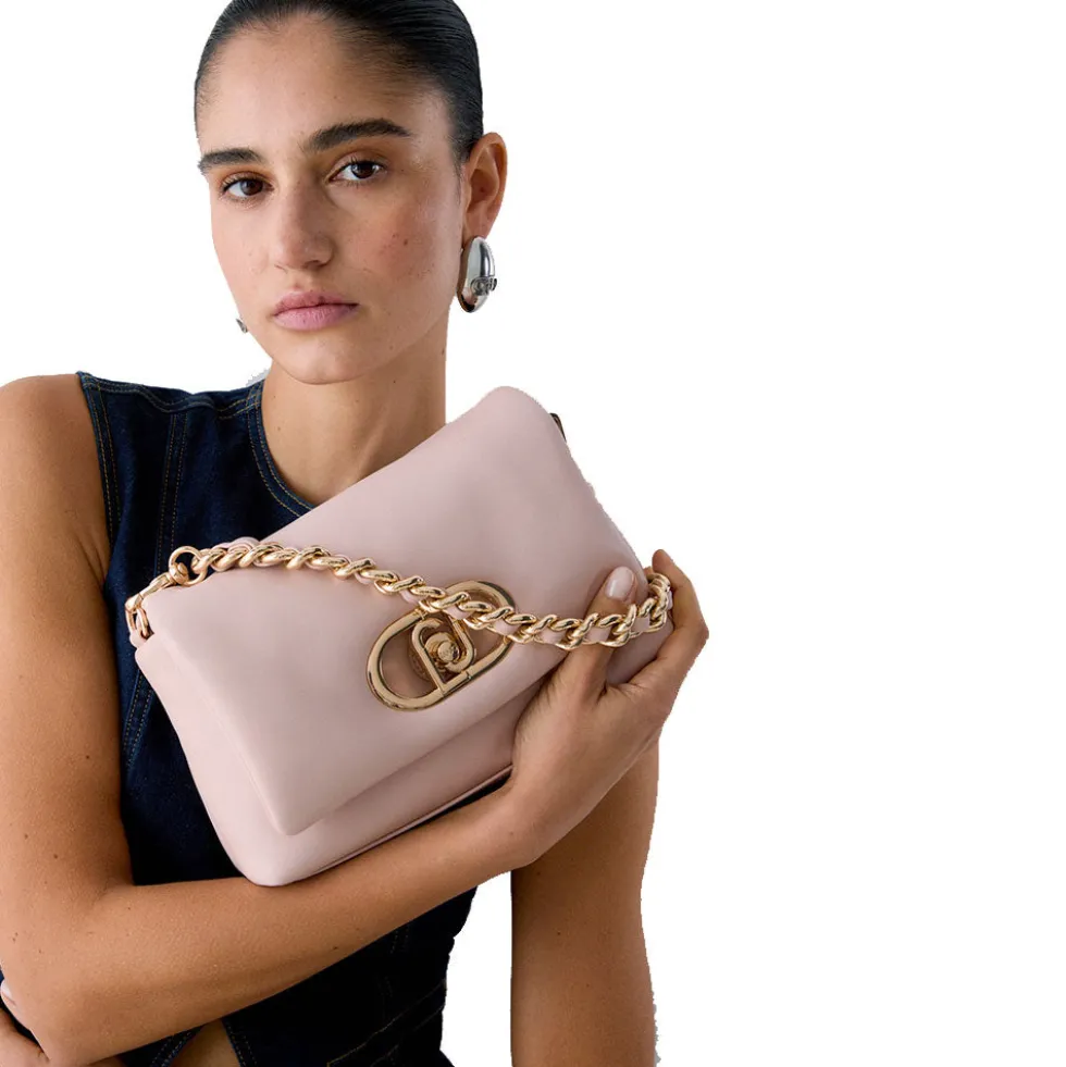 Borsa Donna Media a Spalla LIU JO Better linea La Puffy Rosy Beige