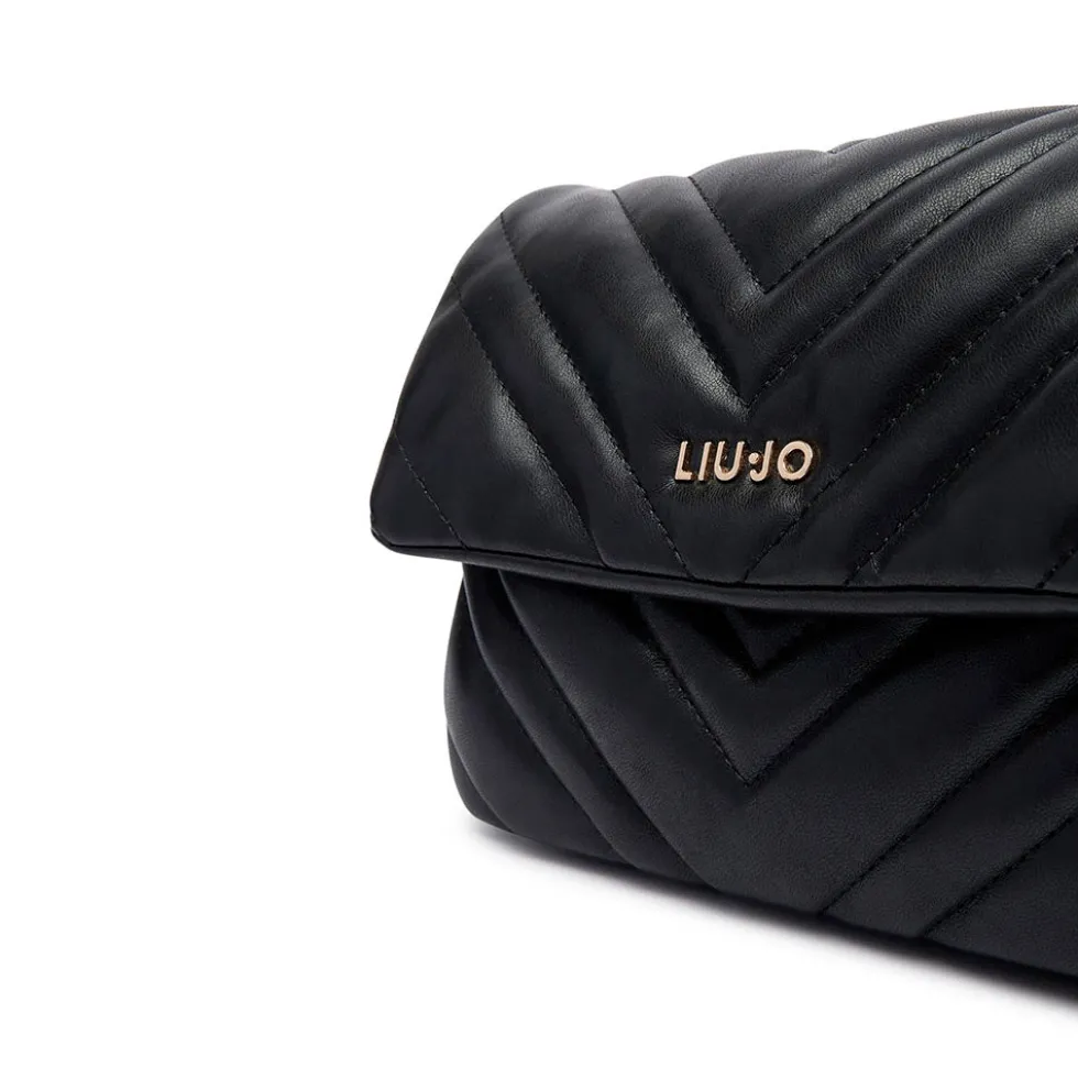 Borsa Donna Media a Spalla LIU JO Matelassè Nera