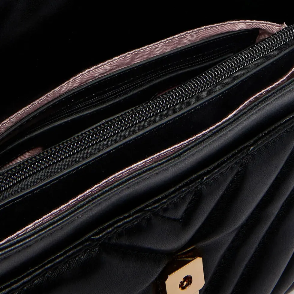 Borsa Donna Media a Spalla LIU JO Matelassè Nera