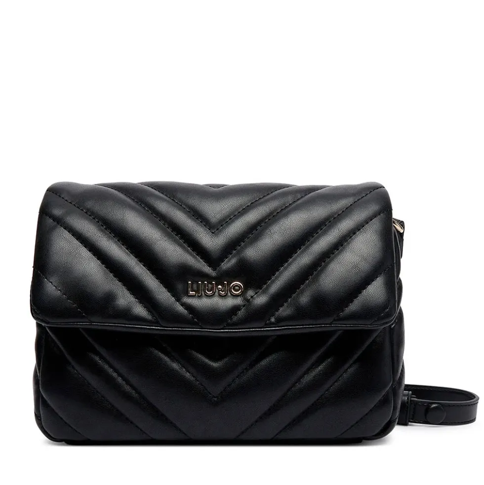 Borsa Donna Media a Spalla LIU JO Matelassè Nera
