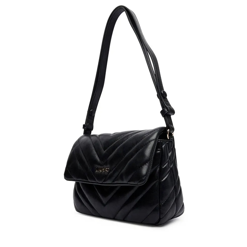 Borsa Donna Media a Spalla LIU JO Matelassè Nera