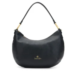 Borsa Donna Mezzaluna a Spalla Large BRACCIALINI linea Beth Nera