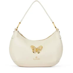 Borsa Donna Mezzaluna a Spalla BRACCIALINI linea Beth Jewels Beige
