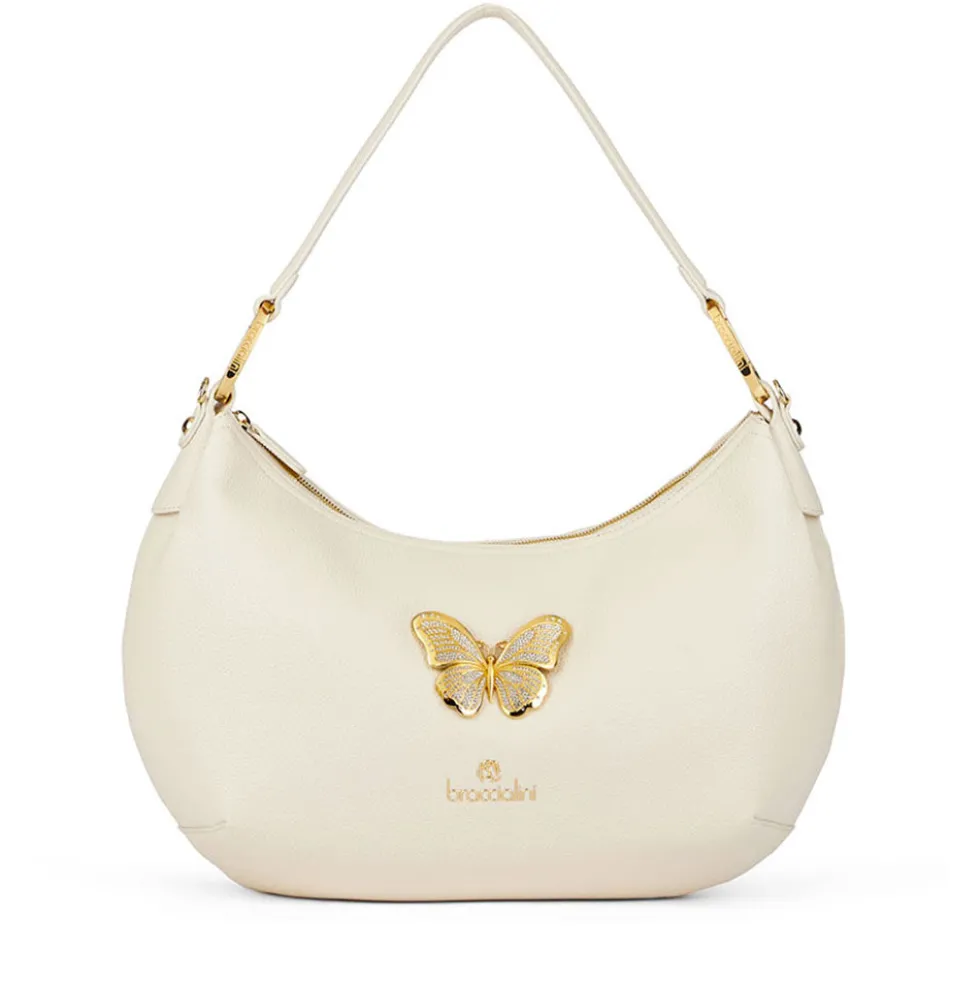 Borsa Donna Mezzaluna a Spalla BRACCIALINI linea Beth Jewels Beige